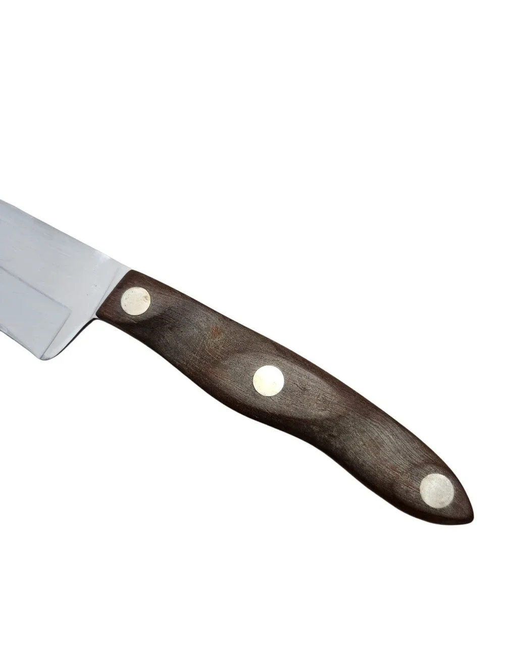Vintage Cutco Chef's Knife No 25 Chef Brown Wood Carved Handle Sharp